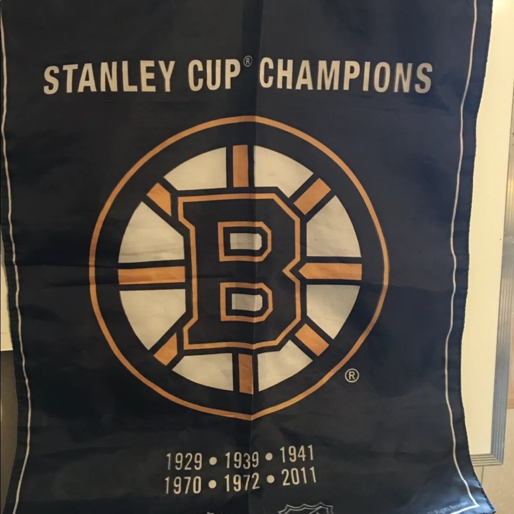 Flag Stanley Cup CHampions BB NHL Memorabilia
